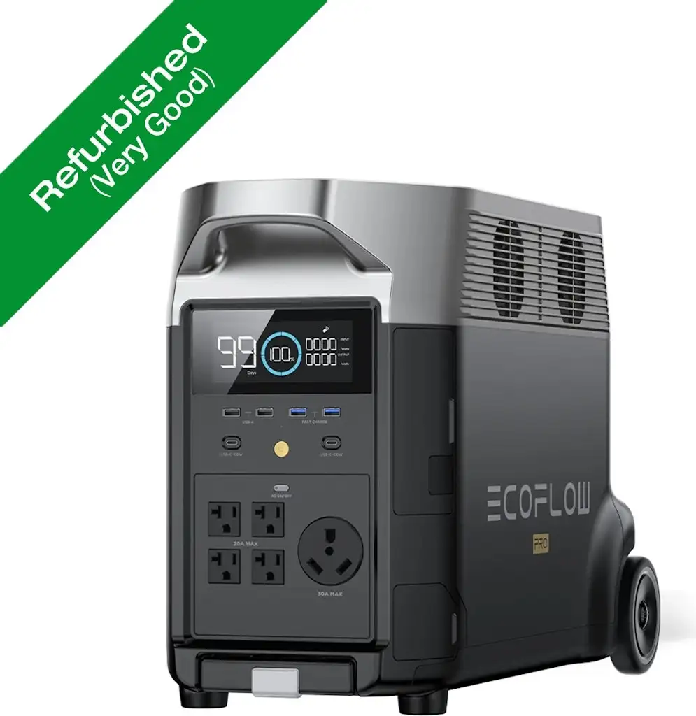 Refurb EcoFlow DELTA Pro 3,600Wh Power Station Generator