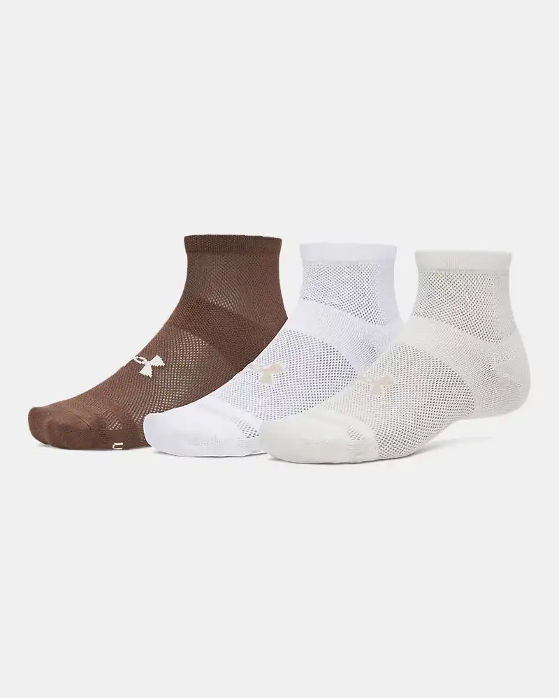 Under Armour Men's UA Essential Mesh 3-Pack Quarter Socks