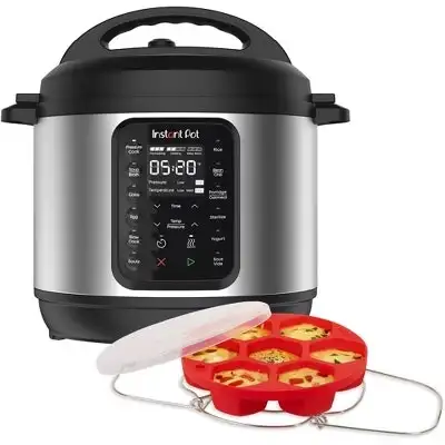 Instant Pot 6-Quart 9-in-1 Pressure Cooker Bundle