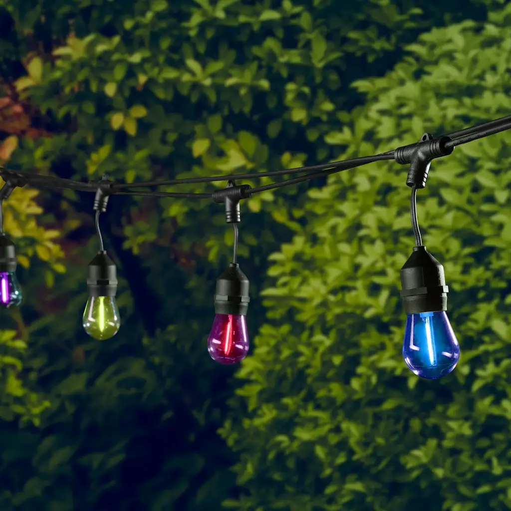 Harbor Breeze 24-ft RGB Filament S14 String Light w/ Remote