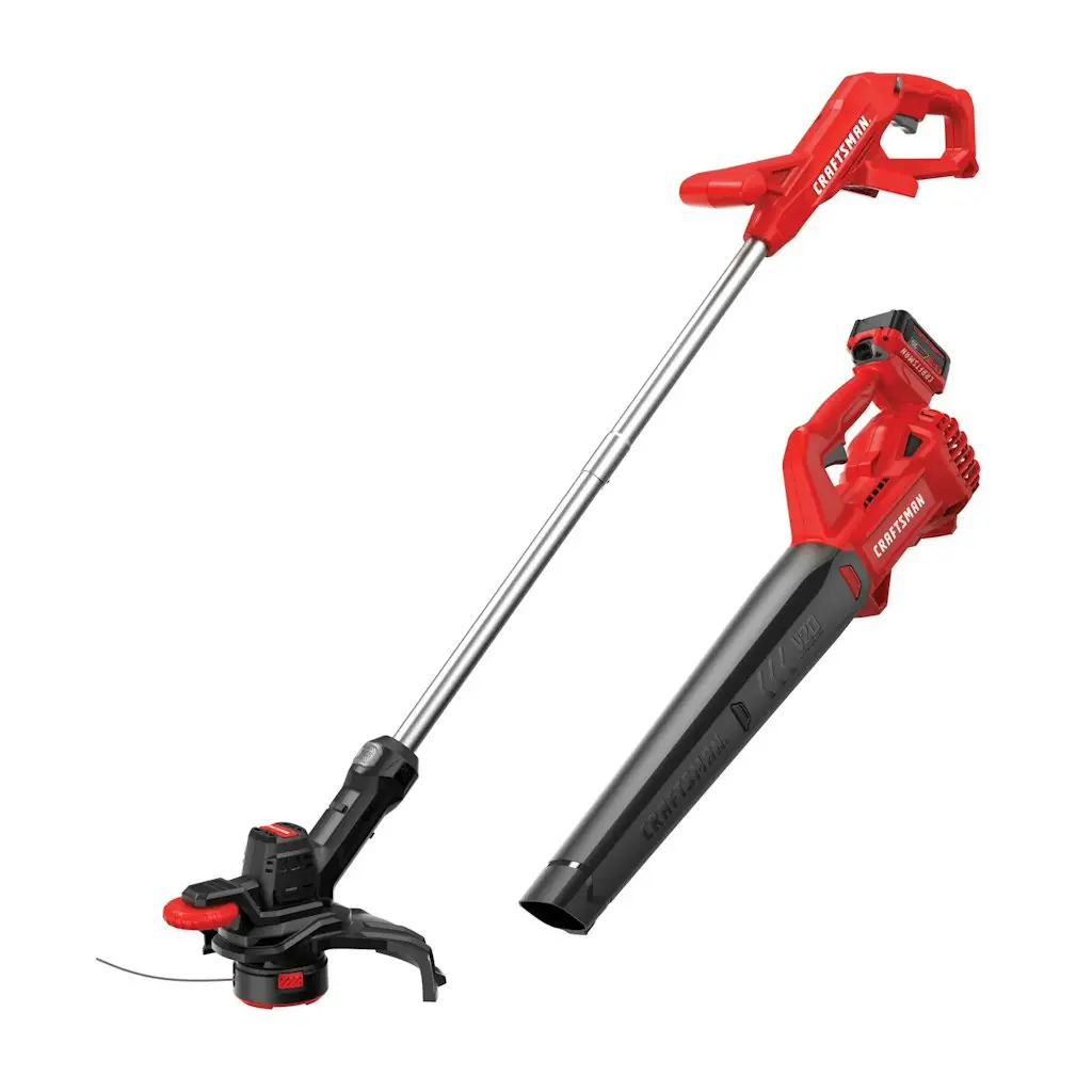 CRAFTSMAN V20 CMCK279M1 Cordless String Trimmer & Leaf Blower Combo Kit w/ 4Ah Battery