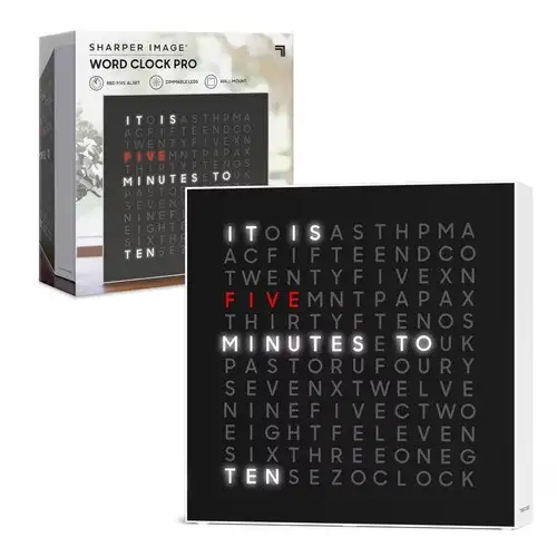 Open-Box Sharper Image LED Word Clock Pro
