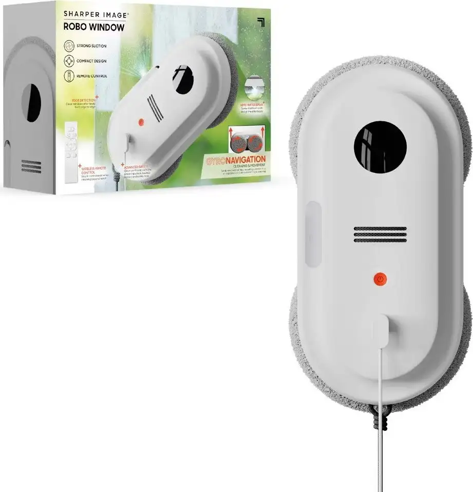 Open-Box Sharper Image Robotic Window Vacuum Cleaner