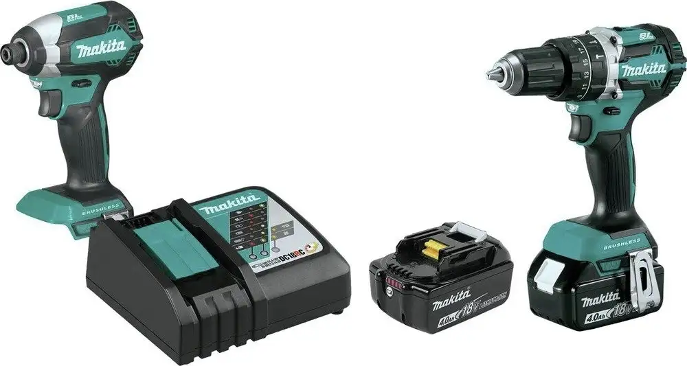 Certified Refurb Makita 18V Hammer Drill & Impact Driver Kit