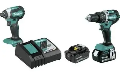 Certified Refurb Makita 18V Hammer Drill & Impact Driver Kit