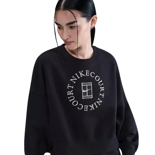 Nike Women's NikeCourt Heritage Phoenix Fleece Over-Oversized Golf Crewneck