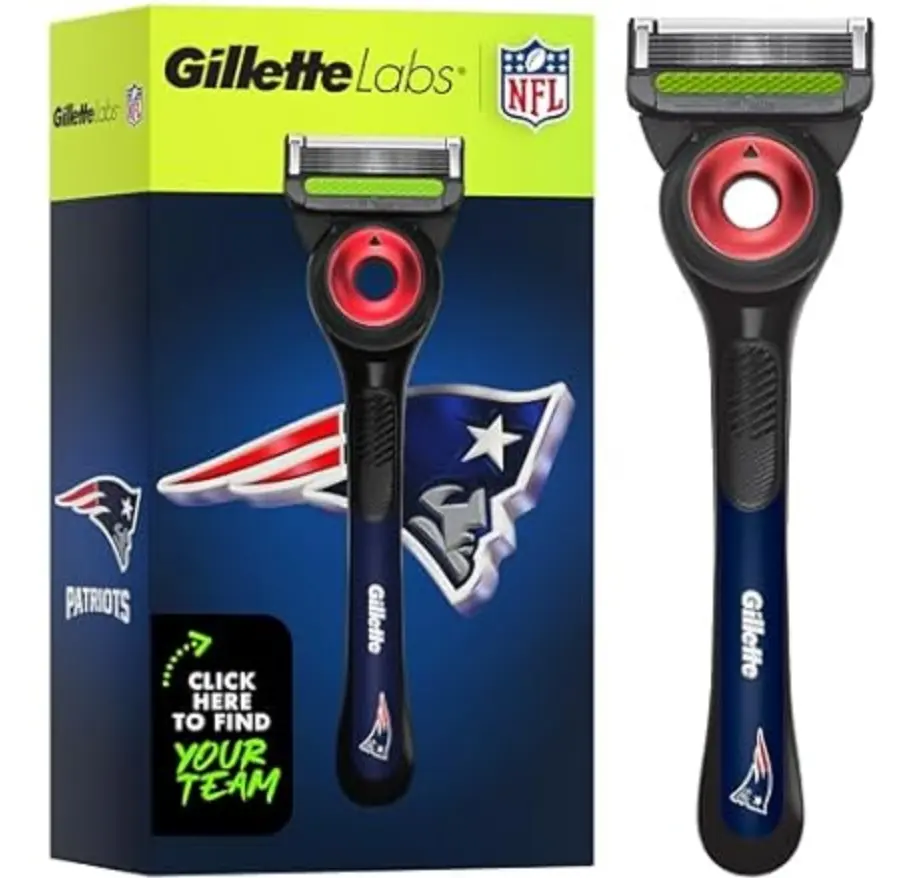 Gillette Labs Special NFL Patriots Edition Shaving Razor w/ 4 Refills
