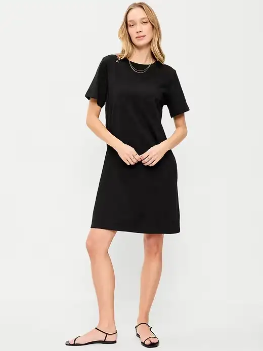 Old Navy Women's Crew-Neck Mini T-Shirt Dress