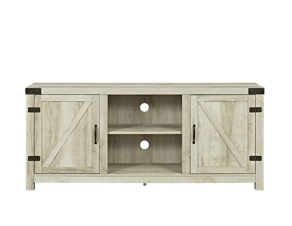 Manor Park Modern Farmhouse Barn Door TV Stand for TVs up to 64"