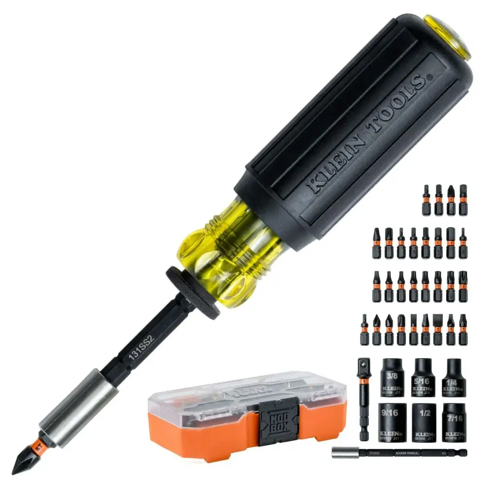 Klein Tools ProFlex Impact-Rated Screwdriver Bit & Socket 38-Piece Set