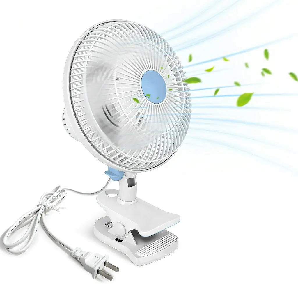 2-Speed Oscillating Clip-On Fan