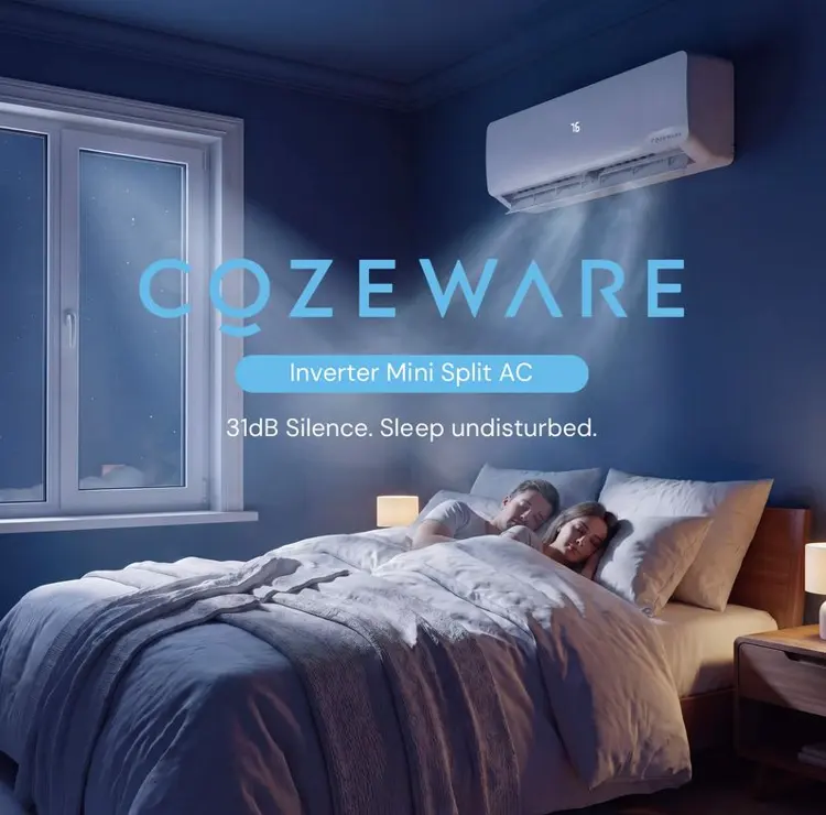 独立日好价仍在！COZEWARE Enduring 系列 12000 BTU 20 SEER2 变频无管迷你分体式空调（115V），仅售 $496 (20% OFF)免运费！