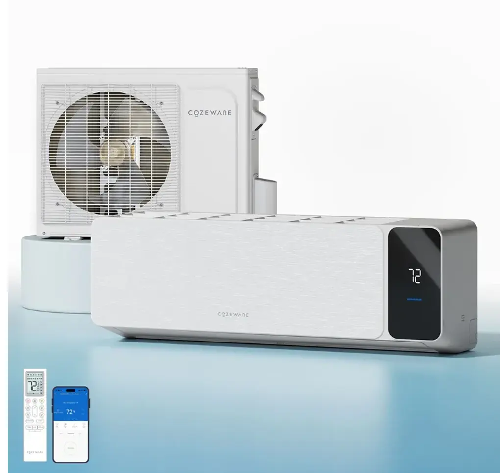 独立日好价仍在！COZEWARE Visio 系列 12000 BTU 20 SEER2 冷暖变频无管迷你分体式空调（115V），仅售 $536 (20% OFF) 免运费！