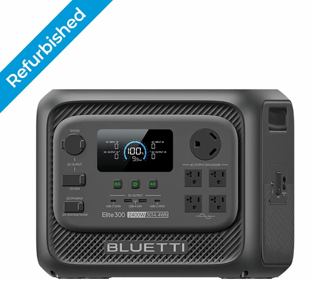 Refurb Bluetti Elite 300 2400W 3014Wh Portable Power Station