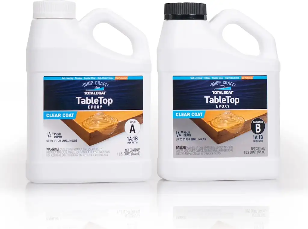 TotalBoat Table Top Clear High-Gloss Countertop Marine Paint Set