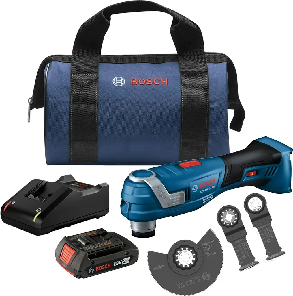 Bosch 18V StarlockPlus 2-Amp 6-Piece Oscillating Multi-Tool Kit