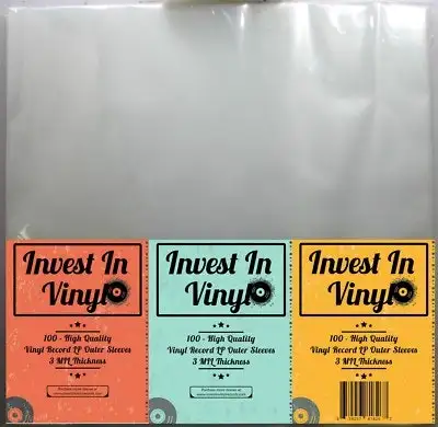 Vinyl Record Album Covers 3 MIL 100-Pack