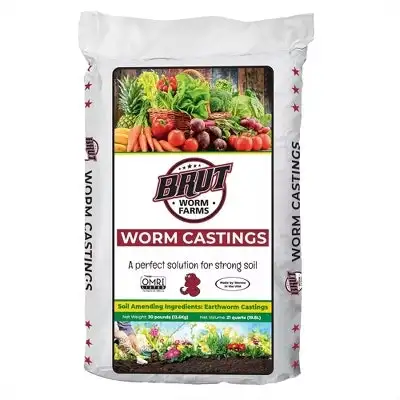 Brut Worm Farms Worm Castings 30-lb. Fertilizer