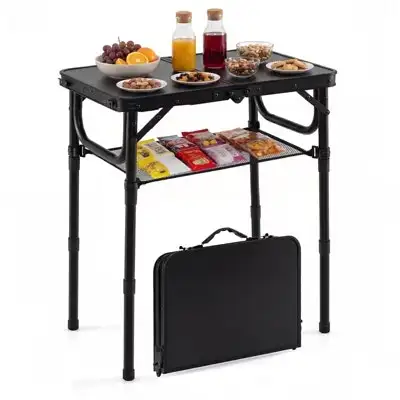 Gymax 2 FT Small Folding Camping Table