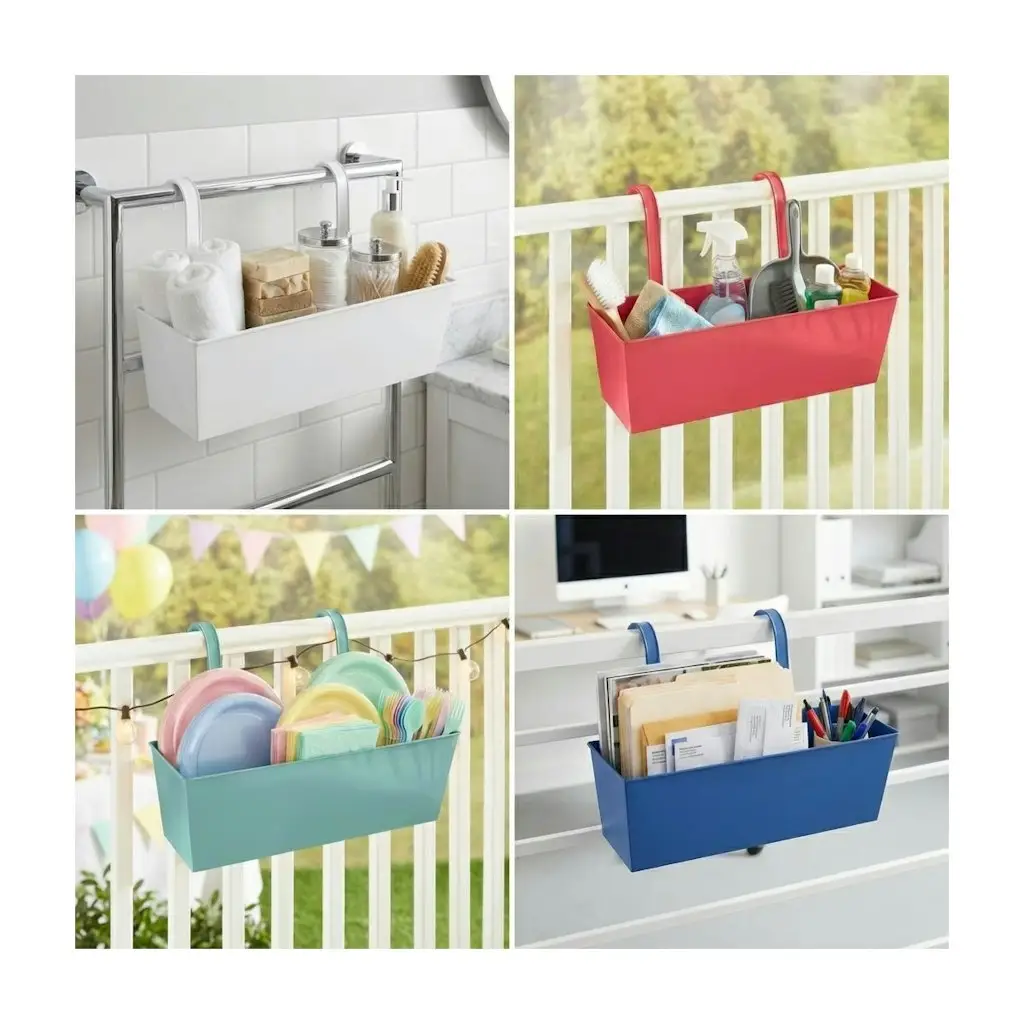 BrylaneHome Rectangular Hanging Planter