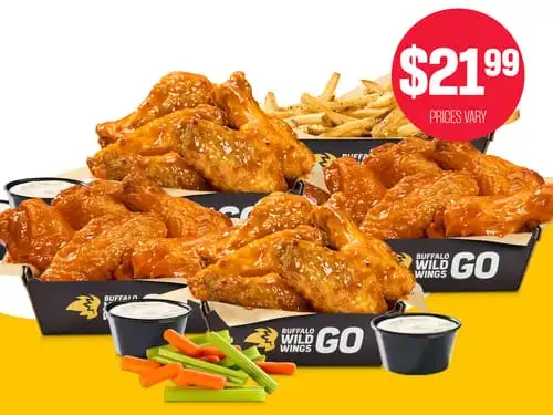Buffalo Wild Wings 20 Bone-In Bundle Deal