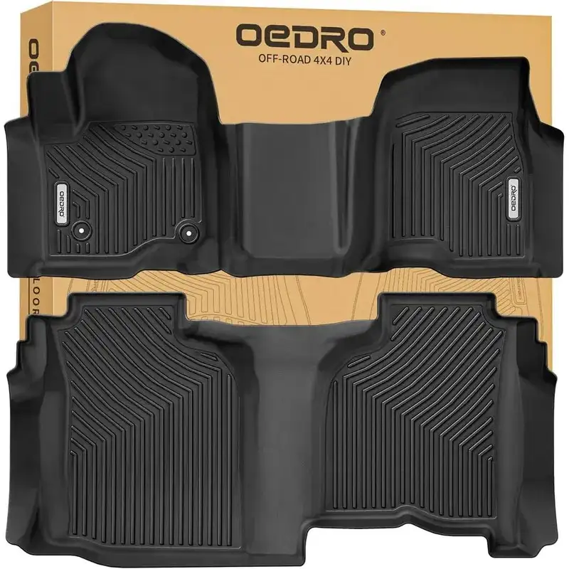 Oedro Floor Mats for Chevrolet Silverado and GMC Sierra Double Cab
