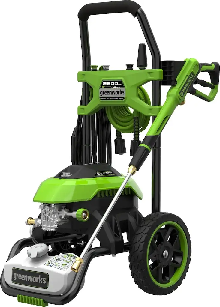 Greenworks 2200-PSI 1.2-GPM Cold Water Electric Pressure Washer w/ 4 Spray Tips