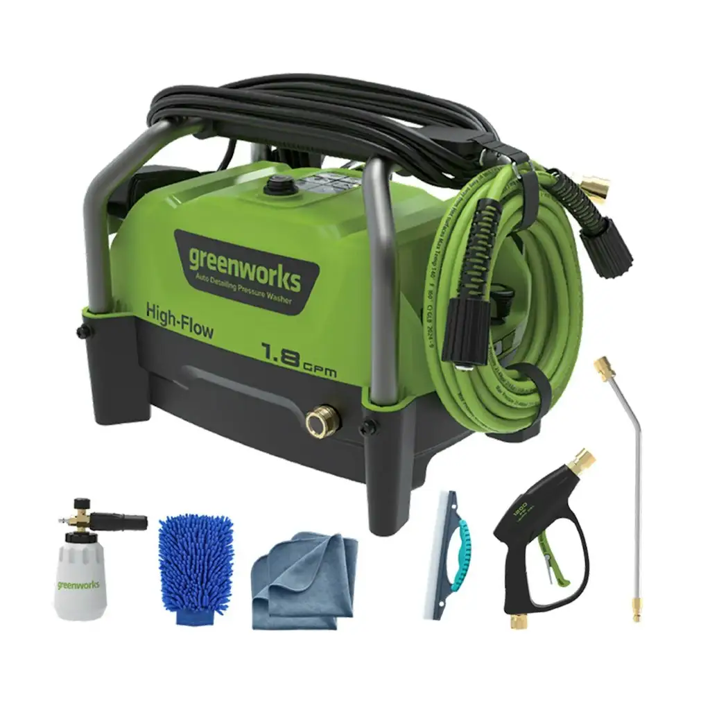 Greenworks 1200-PSI 1.8-GPM Electric Pressure Washer w/ 3 Spray Tips