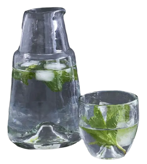 The Collective Home Pebbled Bedside Carafe Set