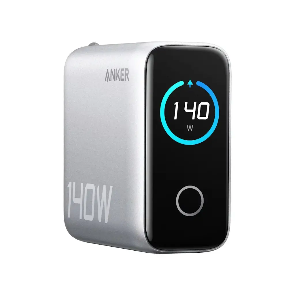 Anker 140W 4-Port USB Wall Charger w/ Built-In Screen