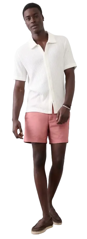 Banana Republic Factory Men's Slim-Fit 5" Summerweight Chino Shorts