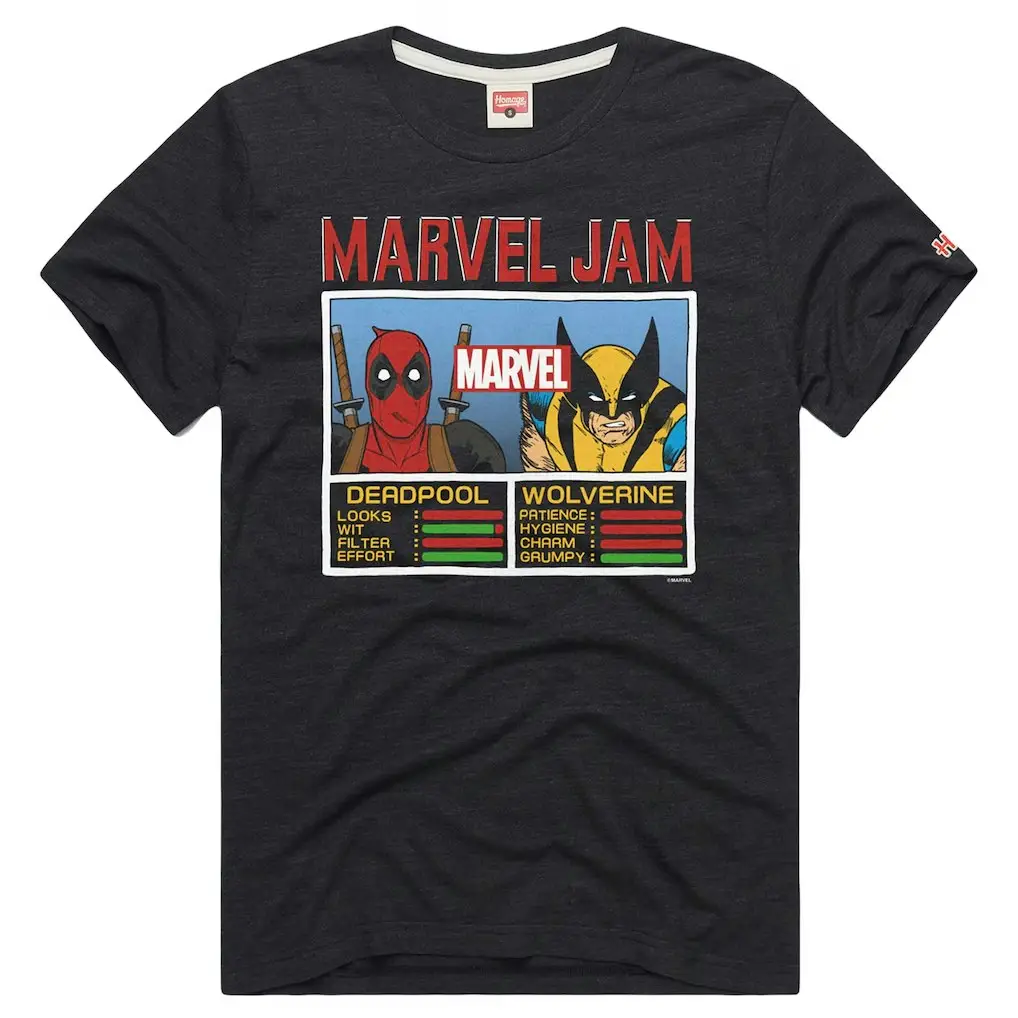 Homage Deadpool & Wolverine Marvel Jam T-Shirt