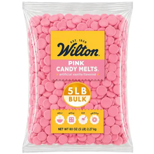 Wilton Pink Confectionery Melting Wafers 5-lb Bulk Value Bag