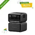 EcoFlow 858Wh River 3 Plus Portable Power Station with EB600 Extra Battery (Refurbished)