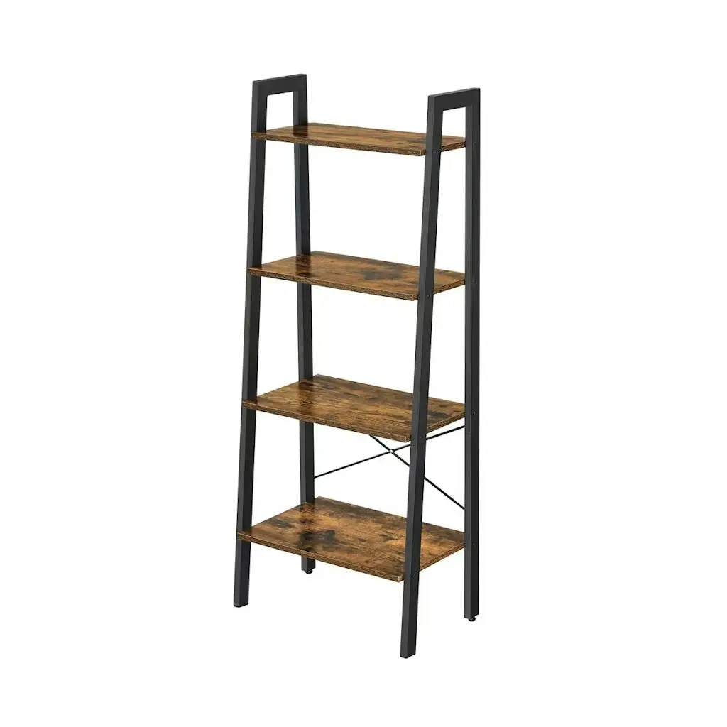 4-Tier Bookshelf Ladder Shelf