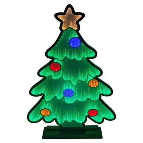 Celebrations LED Infinity Christmas Tree 30" Yard Decor