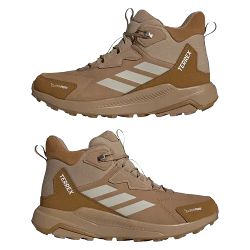 adidas Men's Terrex Anylander Leather Climaproof Mid Hiking Shoes
