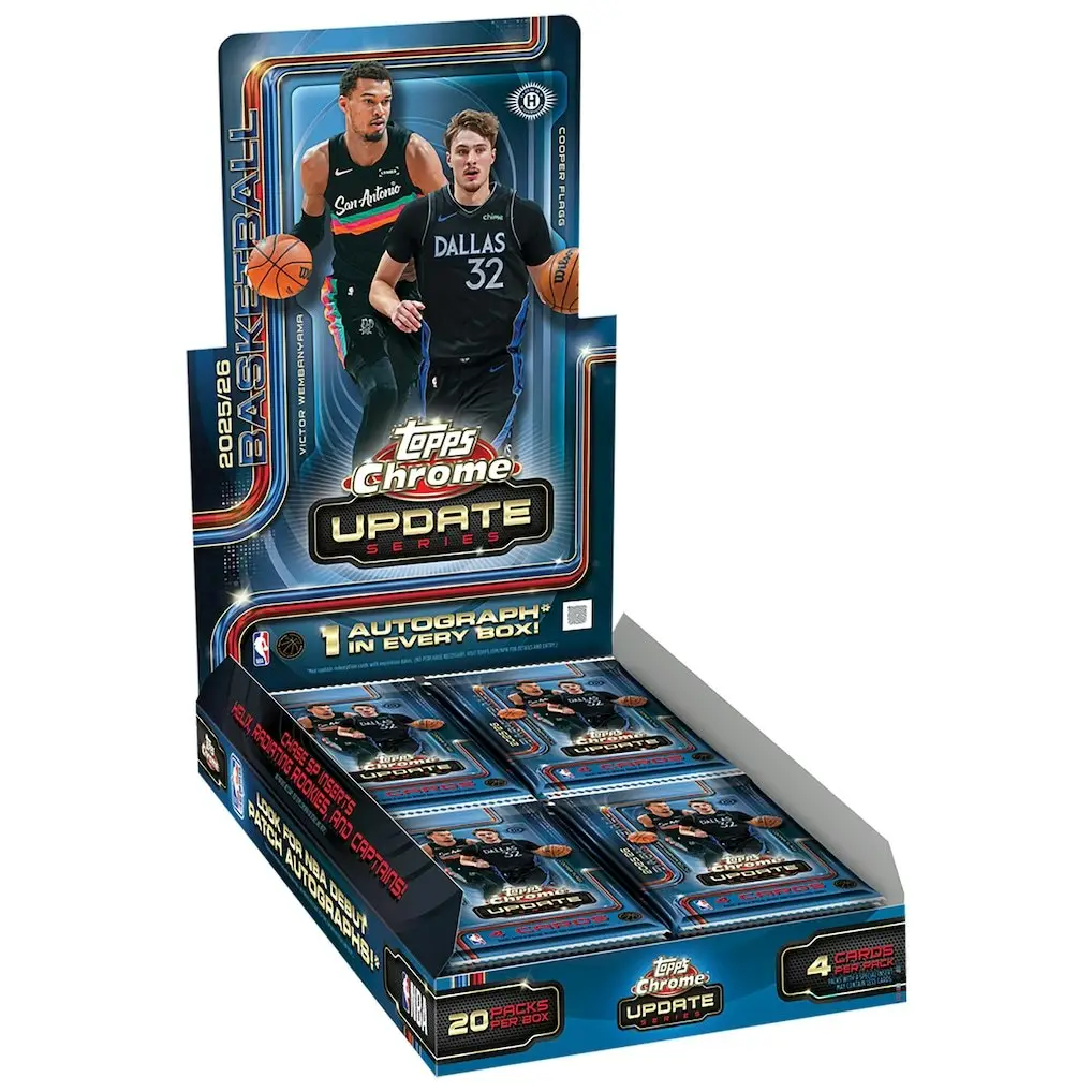 2025/26 Topps Chrome Updates NBA Basketball Factory Sealed Hobby Box