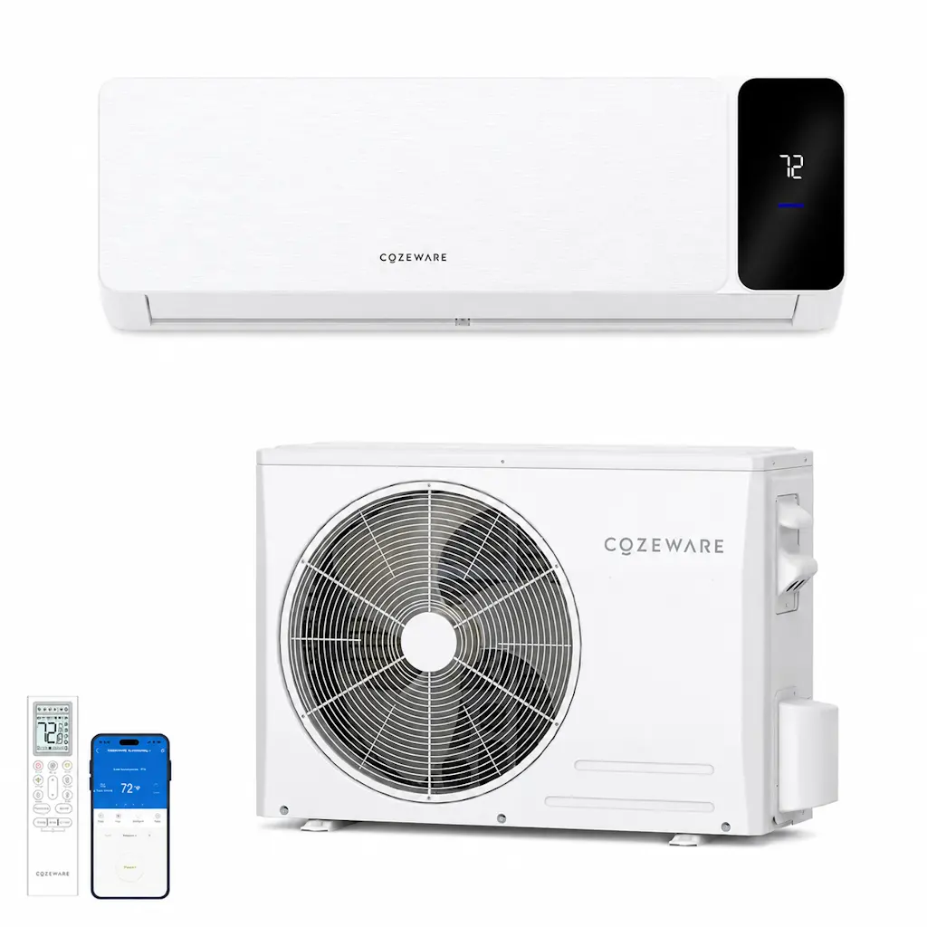 Cozeware 18,000 BTU Visio SEER2 Ductless Mini Split Air Conditioner w/ Heat Pump