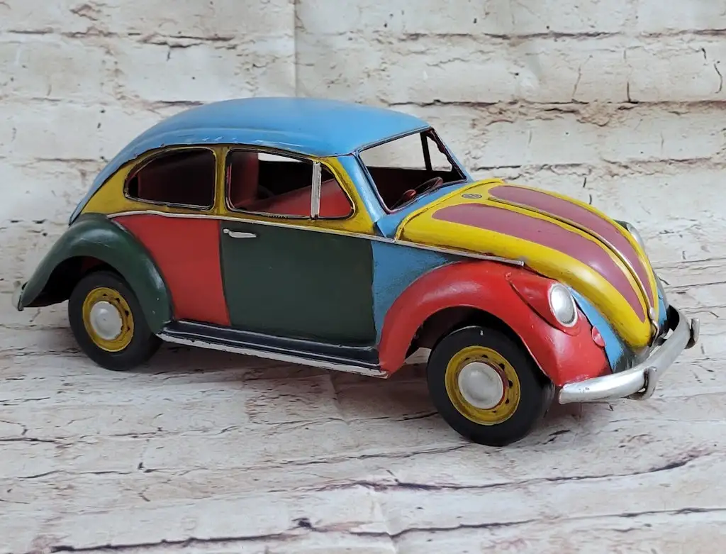 1934 Volkswagen Beetle Diecast Model Car Sculpture