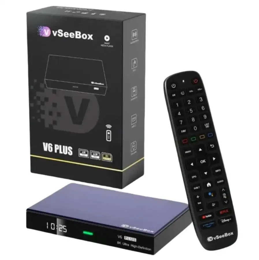Open-Box vSeeBox V6 Plus 8K UHD Streaming Media Player