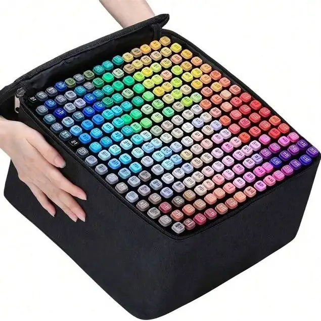 120-Color Dual Tip Art Markers w/ Case