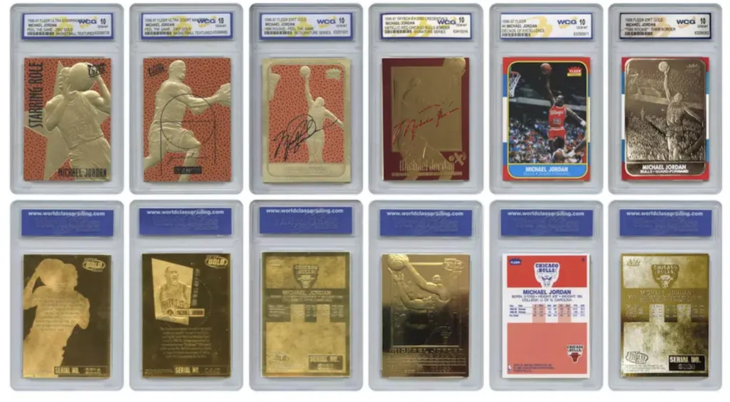 Michael Jordan Mega-Deal Officially Licensed Gem-Mint Card Set of 6