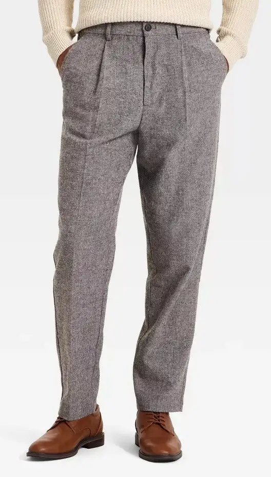 Goodfellow & Co Men's Relaxed Leg Tweed Dress Pants