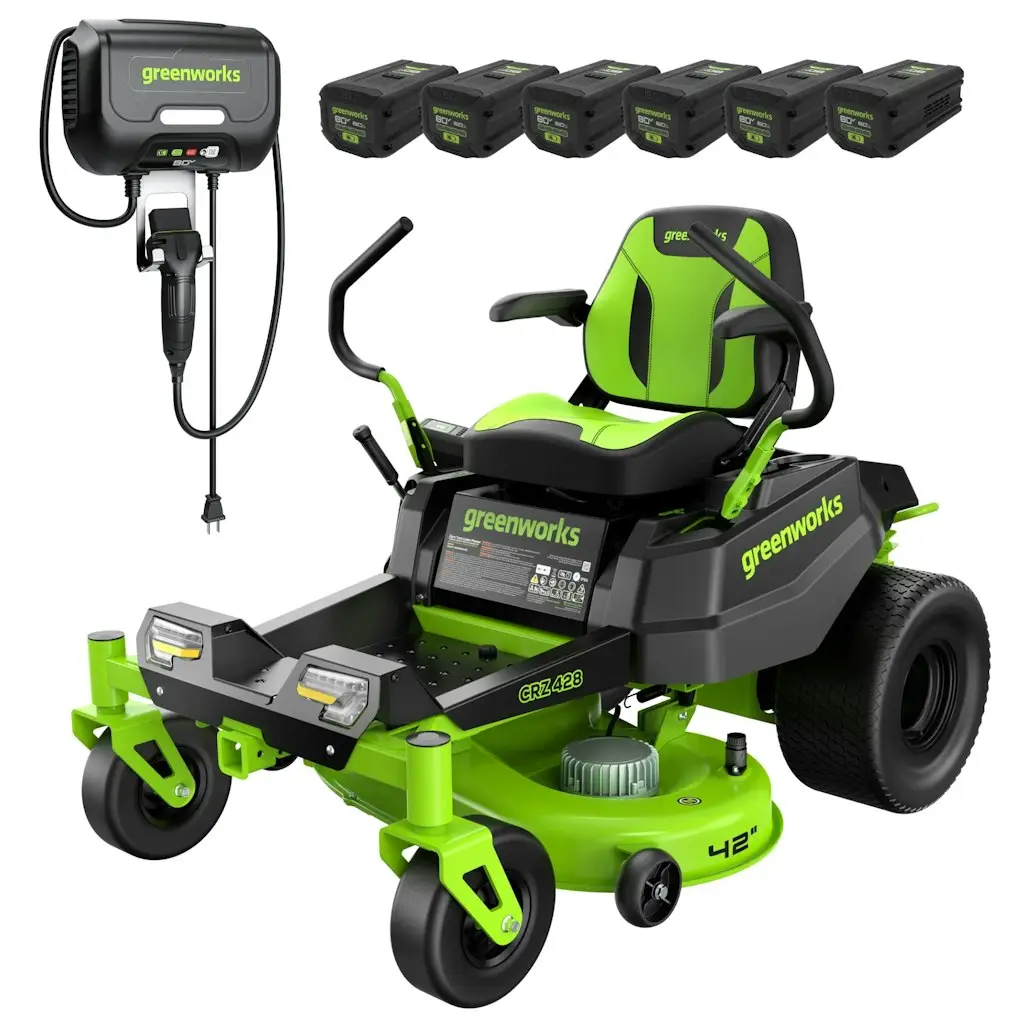 Greenworks 80V CrossoverZ 42" Cordless Zero Turn Riding Lawn Mower