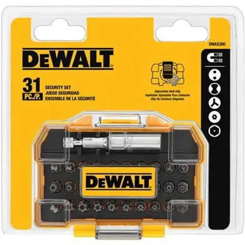DeWalt 31-Piece Security Screwdriver Bit Set