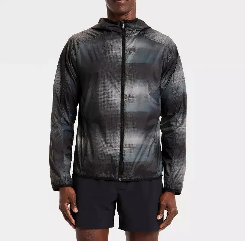 All In Motion Men's Printed Run Jacket