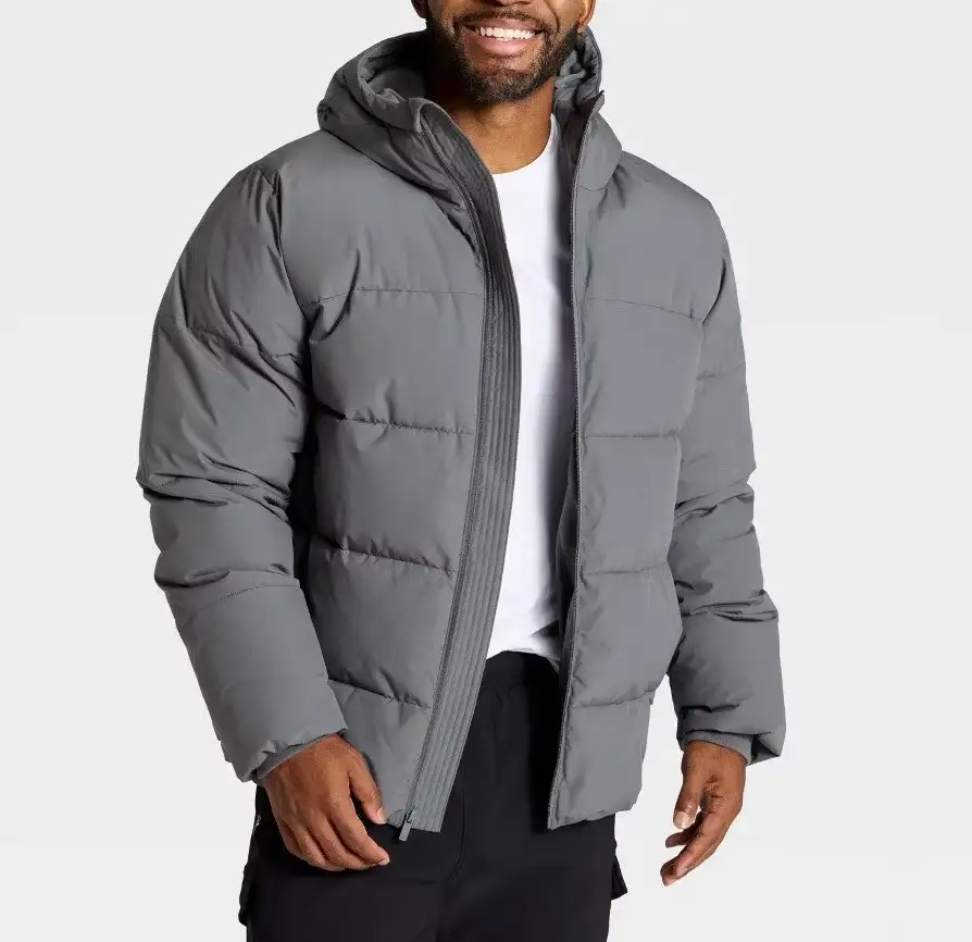 All In Motion Men's Winter Hooded Puffer Jacket