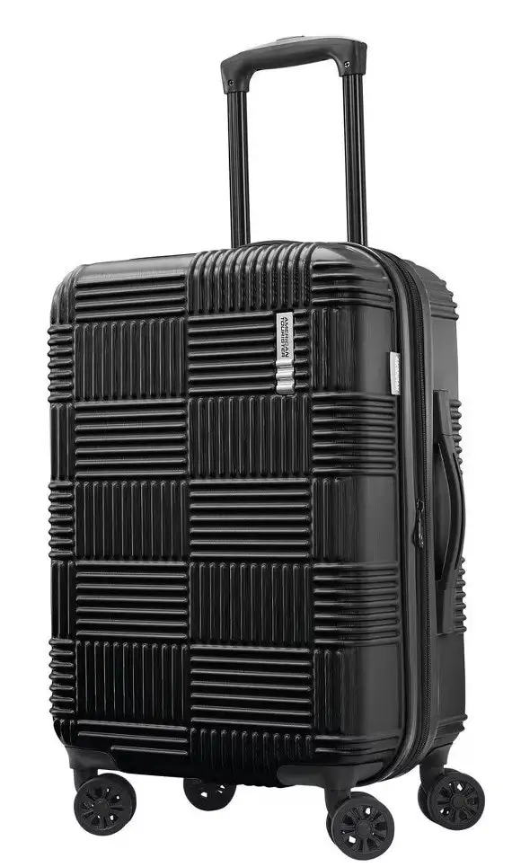 American Tourister NXT Hardside Large Checked Spinner Suitcase