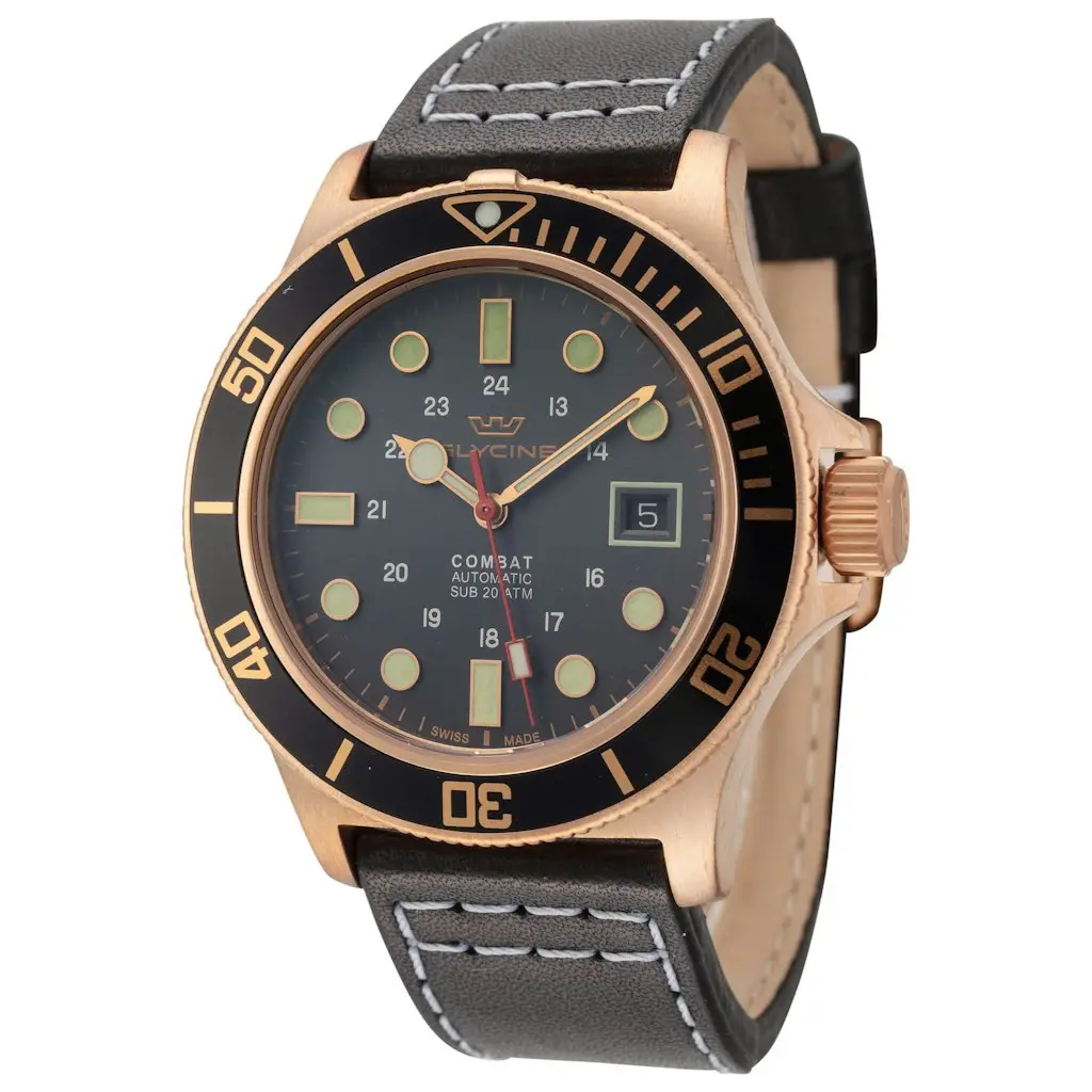 Glycine Combat Sub Bronze Automatic Watch Deals at Ashford